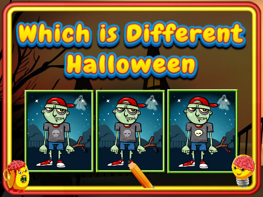 Halloween Find the Odd One Out Puzzle