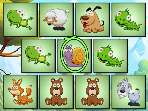Spot Unique Animal Puzzle Game