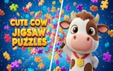 Cute Cow Jigsaw Puzzle Online Game