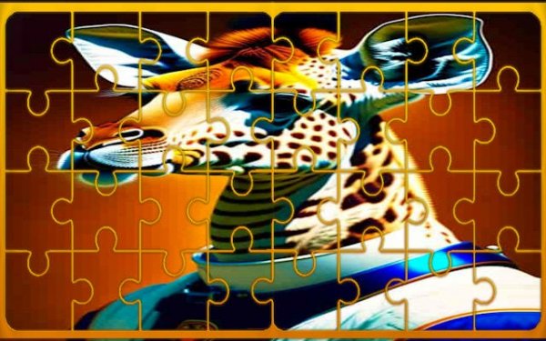 Giraffe Slider Puzzle Adventure
