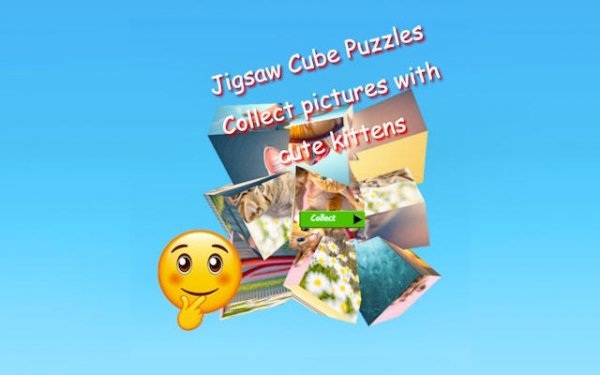 Cube Kitten Jigsaw Puzzle Game