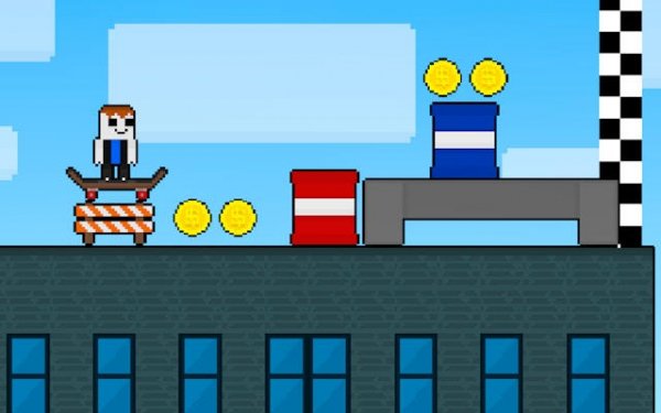 Roof Runner Skateboard Challenge