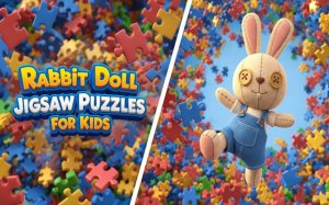 Rabbit Doll Jigsaw Puzzles - Kids Puzzle Game Online